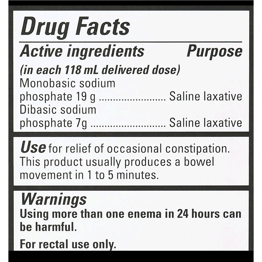 Saline Enema 4.5 oz  by Fleet 3 pack‎